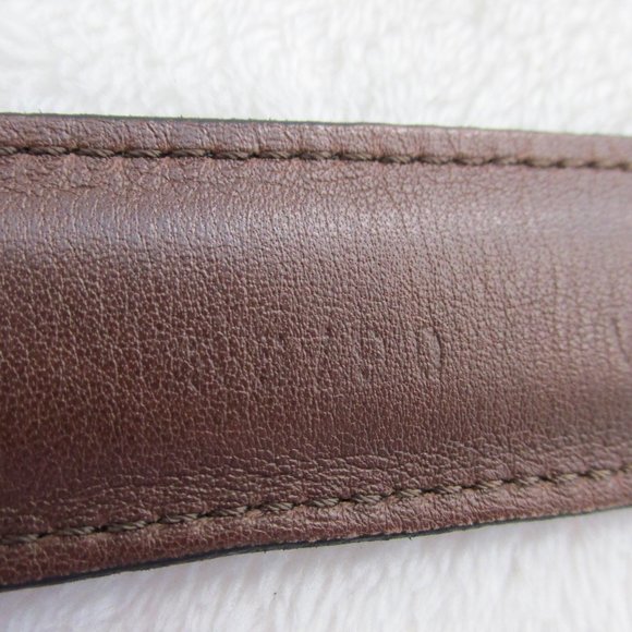 L.L. Bean Black Padded Leather Belt Single Loop Size 36/90 Classic Belt Style - Picture 6 of 9